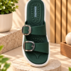 BONKERZ WALKER Women's Black & Light Grey Buckle Sandals