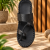 Velochi Men’s Brown Woven Strap Casual Slipper