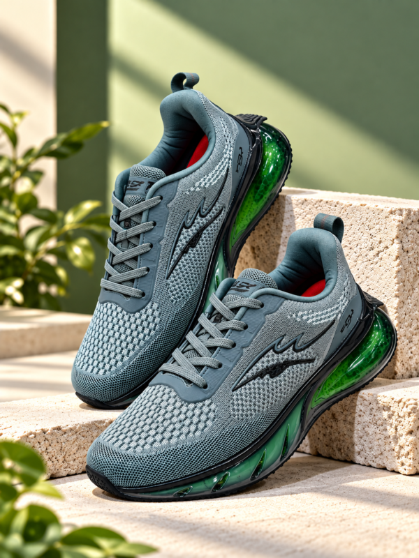 Lancer Men's Sports Shoes white & Green
