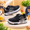 W-WELCO Kids Beige & Black Lace-Up Walker Shoes