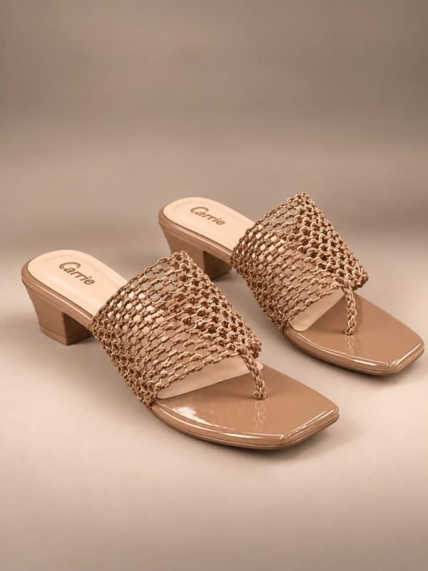 Carrie Woven Chic Black Sandals